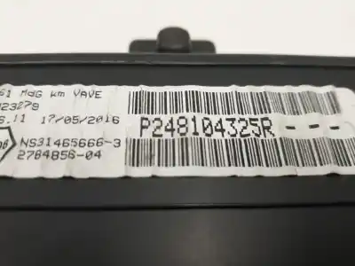 Pezzo di ricambio per auto di seconda mano pannello degli strumenti per renault kangoo express (fw0/1_) 1.5 dci 75 (fw07, fw10, fw04) riferimenti oem iam p248104325r  