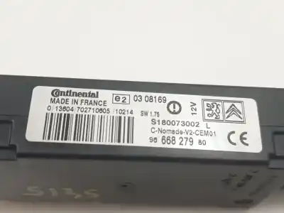Tweedehands auto-onderdeel elektronische module voor citroen c4 picasso i monospace (ud_) 1.6 hdi oem iam-referenties 9666827980  