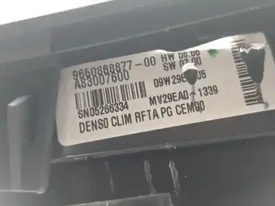 Pièce détachée automobile d'occasion commande de climatisation / chauffage pour citroen c4 picasso i monospace (ud_) 1.6 hdi références oem iam 9650868877  