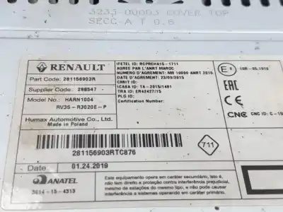 Second-hand car spare part audio system / radio cd for renault master iii autobús (jv) 2.3 dci 110 fwd (jv0r, jv0w) oem iam references 281156903r  
