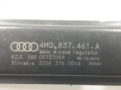 Second-hand car spare part driver left window regulator for audi q7 (4mb, 4mg) sq7 quattro oem iam references 4m0837461a  
