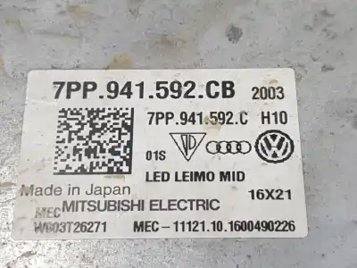 Second-hand car spare part xenon headlights control unit  for audi q7 (4mb, 4mg) sq7 quattro oem iam references 7pp941592c  