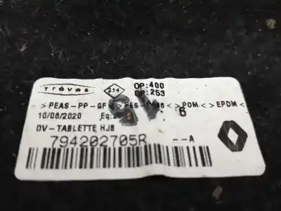 Second-hand car spare part parcel shelf for renault captur i (j5_, h5_) 1.3 tce 130 (j5nj, j5ne) oem iam references 794202705r  