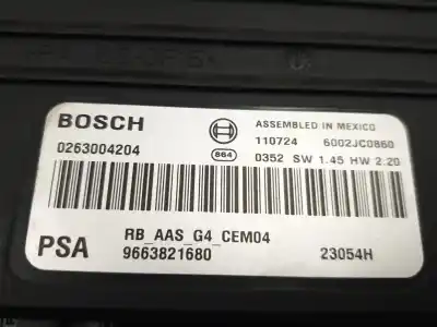 Second-hand car spare part electronic module for peugeot partner tepee 1.6 hdi 90 oem iam references 0263004204  