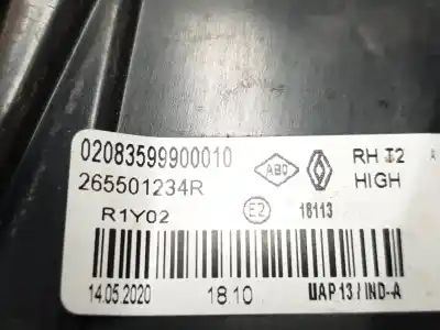 Автозапчастина б/у внутрішній правий завод для renault captur i (j5_, h5_) 1.3 tce 130 (j5nj, j5ne) посилання на oem iam 265501234r  