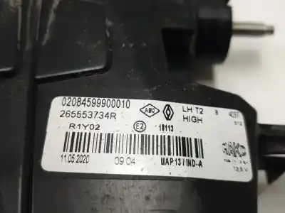 Tweedehands auto-onderdeel binnenste linker achterlamp voor renault captur i (j5_, h5_) 1.3 tce 130 (j5nj, j5ne) oem iam-referenties 265553734r  