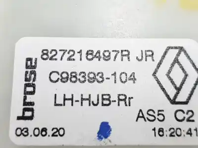 Автозапчасти б/у регулятор стекла заднего левого за renault captur i (j5_, h5_) 1.3 tce 130 (j5nj, j5ne) ссылки oem iam 827216497r  