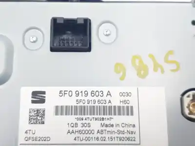 Peça sobressalente para automóvel em segunda mão display gps / multimídia por seat leon st (5f8) 2.0 tdi referências oem iam 5f0919603a  