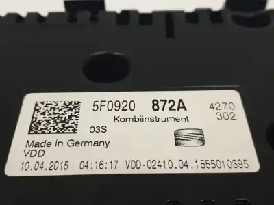 Peça sobressalente para automóvel em segunda mão quadrante por seat leon st (5f8) 2.0 tdi referências oem iam 5f0920872a  