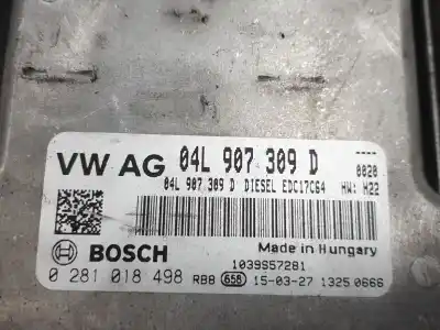 Second-hand car spare part ecu engine control for seat leon st (5f8) 2.0 tdi oem iam references 04l907309d  