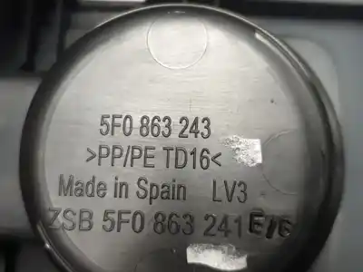 Peça sobressalente para automóvel em segunda mão apoio de braço consola central por seat leon st (5f8) 2.0 tdi referências oem iam 5f0864207b  