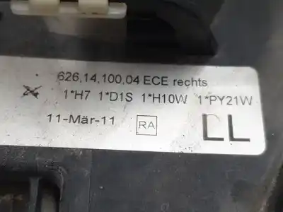 Second-hand car spare part right headlight for bmw 3 (e90) 320 d oem iam references 63116942722  