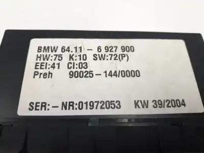 Second-hand car spare part heating / air conditioning control panel for bmw x5 (e53) 3.0 d oem iam references 6927900  