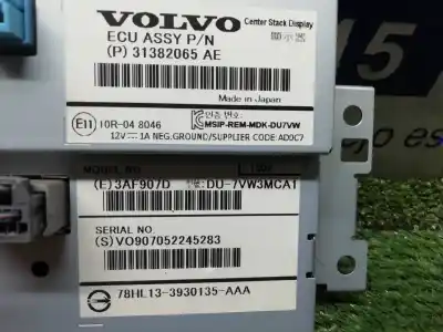 Second-hand car spare part multifunction display for volvo xc60 kinetic 2wd oem iam references 3930135aaa  31382065ae