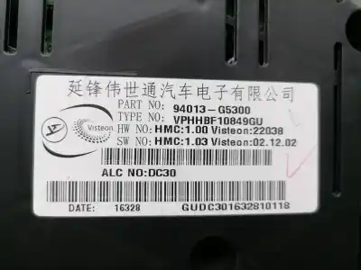 Peça sobressalente para automóvel em segunda mão quadrante por kia niro business referências oem iam 94013g5300  94013g5300