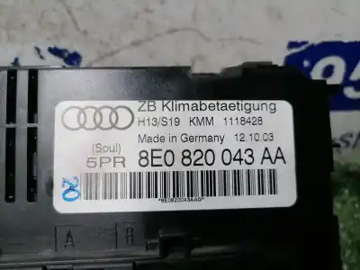 Second-hand car spare part climate control for audi a4 berlina (8e) 2.0 fsi oem iam references 8e0820043aa  8e0820043aa