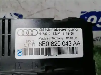 Pezzo di ricambio per auto di seconda mano controllo climatico per audi a4 berlina (8e) 2.0 16v fsi riferimenti oem iam 8e0820043aa  8e0820043aa