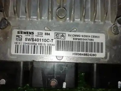 Second-hand car spare part ecu engine control for citroen c3 1.4 hdi cool oem iam references 5ws40110ct hw9648624280 sw9653447480