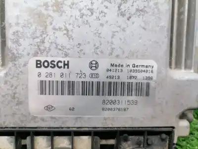 Second-hand car spare part ecu engine control for renault espace iv (jk0) authentique oem iam references 8200311539  0281011723