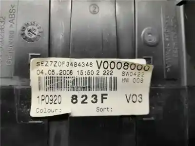 Peça sobressalente para automóvel em segunda mão quadrante por seat leon 2.0 tdi referências oem iam 1p0920823f  1p0920823f