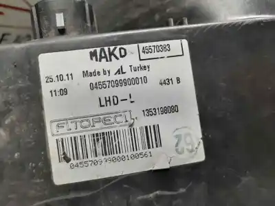 Second-hand car spare part left headlight for citroen nemo attraction oem iam references   