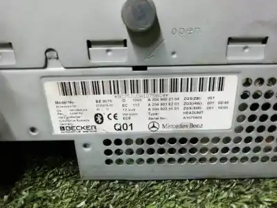 Piesă de schimb auto la mâna a doua sistem audio / cd radio casetofon pentru mercedes-benz clase c (w202) berlina 180 (202.018) referințe oem iam a2049002104 a2049016201 a2049002104