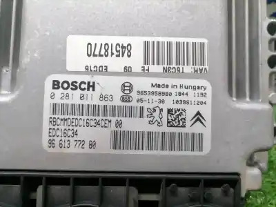 Автозапчасти б/у блок управления двигателем за peugeot 307 break / sw (s1) break xs ссылки oem iam 0281011863  9661377280