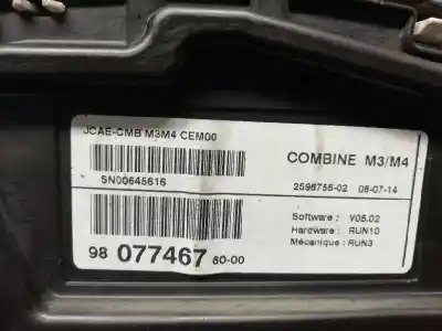 Автозапчастина б/у панель інструментів для citroen c-elysée exclusive посилання на oem iam 9807746780  9807746780