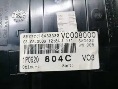 Peça sobressalente para automóvel em segunda mão quadrante por seat leon (1p1) reference referências oem iam 1p0920804c  1p0920804c