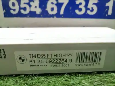 Second-hand car spare part electronic module for bmw serie 7 (e65/e66) 745i oem iam references 69222649  69222649