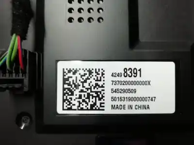 Second-hand car spare part multifunction display for opel mokka x selective start/stop oem iam references 42498391 545290509 42498391