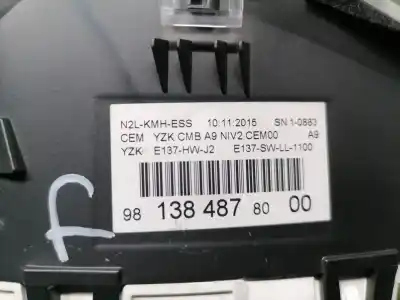 Peça sobressalente para automóvel em segunda mão quadrante por peugeot 208 access referências oem iam 9813848780  9813848780