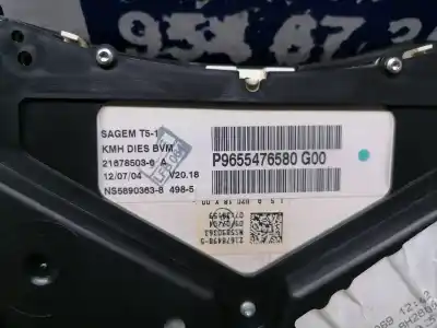 Автозапчастина б/у панель інструментів для peugeot 307 break / sw (s1) break xr посилання на oem iam p9655476580  p9655476580