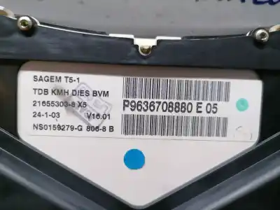 Автозапчасти б/у приборная доска за peugeot 307 break / sw (s1) 2.0 hdi cat ссылки oem iam p9636708880  p9636708880