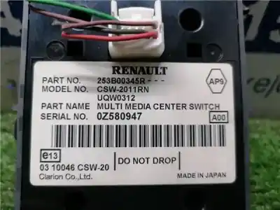 Second-hand car spare part multifunction switch for renault laguna iii 2.0 oem iam references 253b00345r  253b00345r