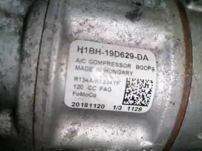 Peça sobressalente para automóvel em segunda mão compressor de ar condicionado a/a a/c por ford transit courier ambiente referências oem iam h1bh19d629da  h1bh19d629da