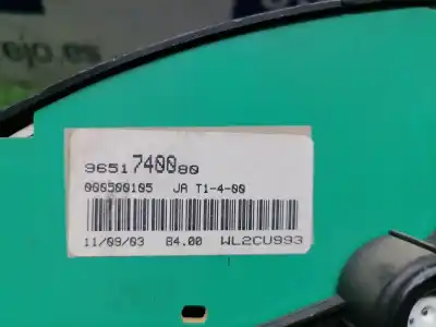 Peça sobressalente para automóvel em segunda mão quadrante por citroen berlingo 1.9 d x familiar referências oem iam 9651740080  9651740080