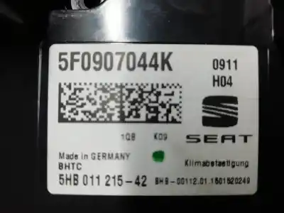 Second-hand car spare part heating / air conditioning control panel for seat leon (5f1) reference oem iam references 5f0907044k  5f0907044k