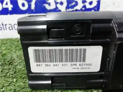 Second-hand car spare part headlights switch for seat exeo (3r2) 2.0 tdi oem iam references 3r0941531  3r0941531