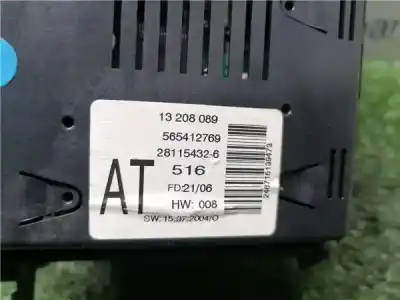 Peça sobressalente para automóvel em segunda mão módulo / sistema de navegação gps por opel zafira b 1.9 cdti cat (z 19 dtl) referências oem iam 13208089  13208089