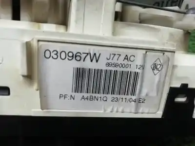Peça sobressalente para automóvel em segunda mão comando de sofagem (chauffage / ar condicionado)  por renault modus confort dynamique referências oem iam 69590001  69590001
