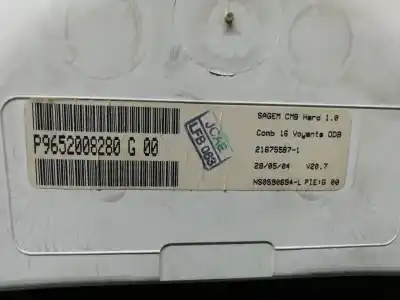 Second-hand car spare part dashboard for citroen c3 1.4 hdi cool oem iam references   p9652008280