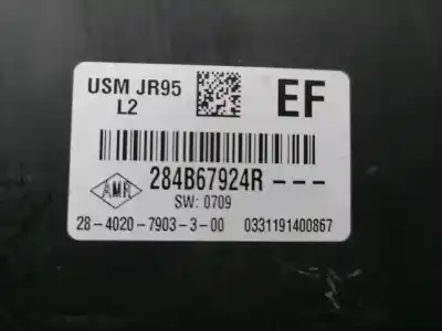 Second-hand car spare part fuse box unit for otras marcas scenic iii authentique oem iam references usm jr95  284b67924r