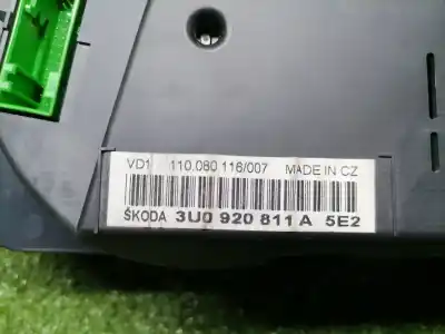 Peça sobressalente para automóvel em segunda mão quadrante por skoda superb (3u4) classic referências oem iam 3u0920811a  3u0920811a