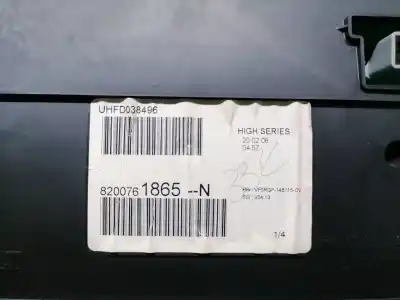 Peça sobressalente para automóvel em segunda mão quadrante por renault clio iii 20 aniversario referências oem iam 8200761865n  8200761865n
