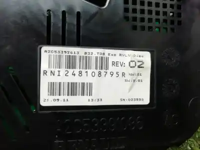Peça sobressalente para automóvel em segunda mão quadrante por renault fluence dynamique referências oem iam 248108795r  248108795r