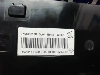 Peça sobressalente para automóvel em segunda mão comando de sofagem (chauffage / ar condicionado) por renault fluence dynamique referências oem iam   275100018r