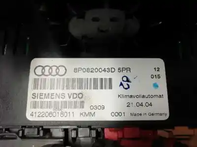 Автозапчастина б/у клімат-контроль для audi a3 (8p) 1.6 ambiente посилання на oem iam 8p0820043d  8p0820043d