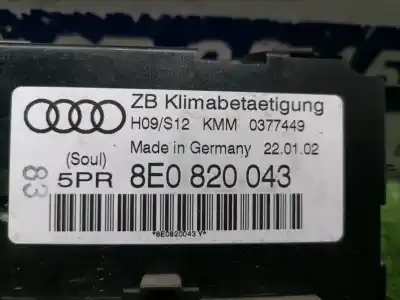 Second-hand car spare part climate control for audi a4 berlina (8e) 1.9 tdi oem iam references   8e0820043