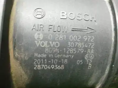 Second-hand car spare part flowmeter for volvo xc60 kinetic drive oem iam references 30785472  0281002972